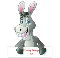 Donkey Stamp Art